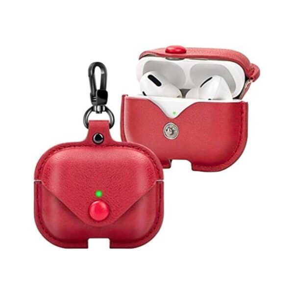 Funda de piel para Airpods Pro con llavero funda_1