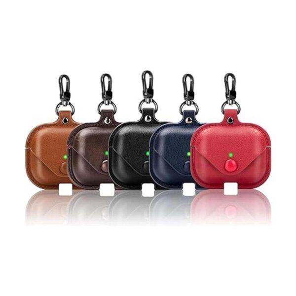 Funda de piel para Airpods Pro con llavero funda_6