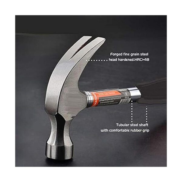 Edward Tools Harden Martillo de garra de 8 onzas mango_2