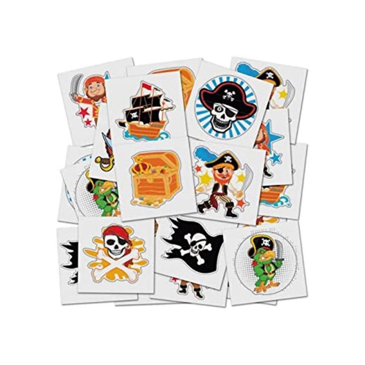 ArtCreativity Tatuajes temporales piratas para niños