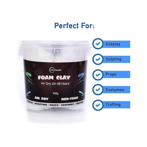 Moldable Cosplay Foam Clay White High Density and Hiqh_2