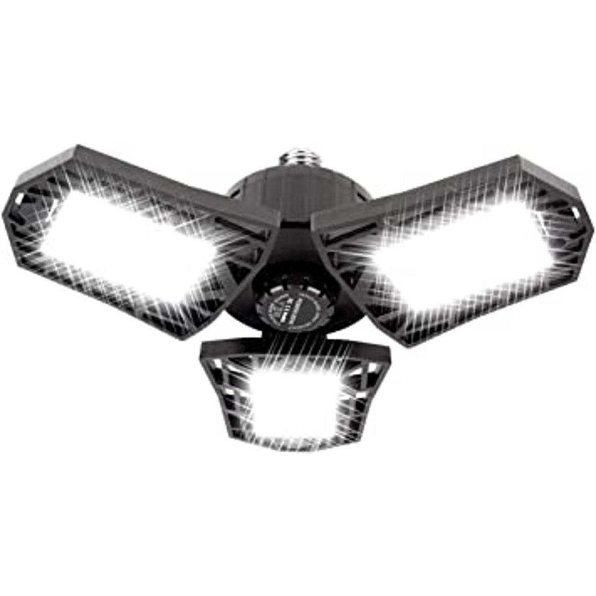 Luz LED de garaje 6000 lúmenes 6500 K luz diurna de 60