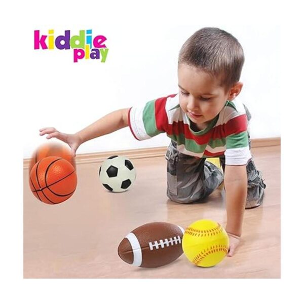 Kiddie Play Juego de 4 pelotas para niños de 1 a 3 años_4