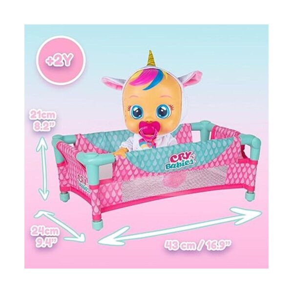 Cry Babies Accesorios para muñecas de cuna rosa_2