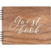 Libro de invitados de boda de estilo rústico personalizado