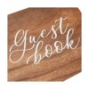 Libro de invitados de boda de estilo rústico personalizado
