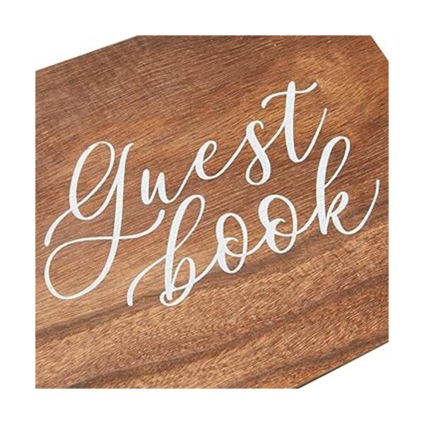 Libro de invitados de boda de estilo rústico personalizado