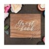 Libro de invitados de boda de estilo rústico personalizado