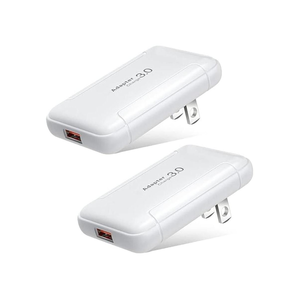 Costyle Cargador de pared USB plano delgado paquete de 2