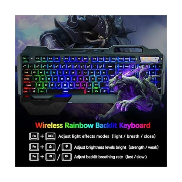 Teclado y mouse inalámbricos juego de ratón y teclado_2