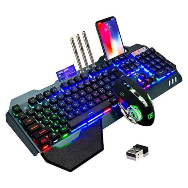 Teclado y mouse inalámbricos juego de ratón y teclado_1