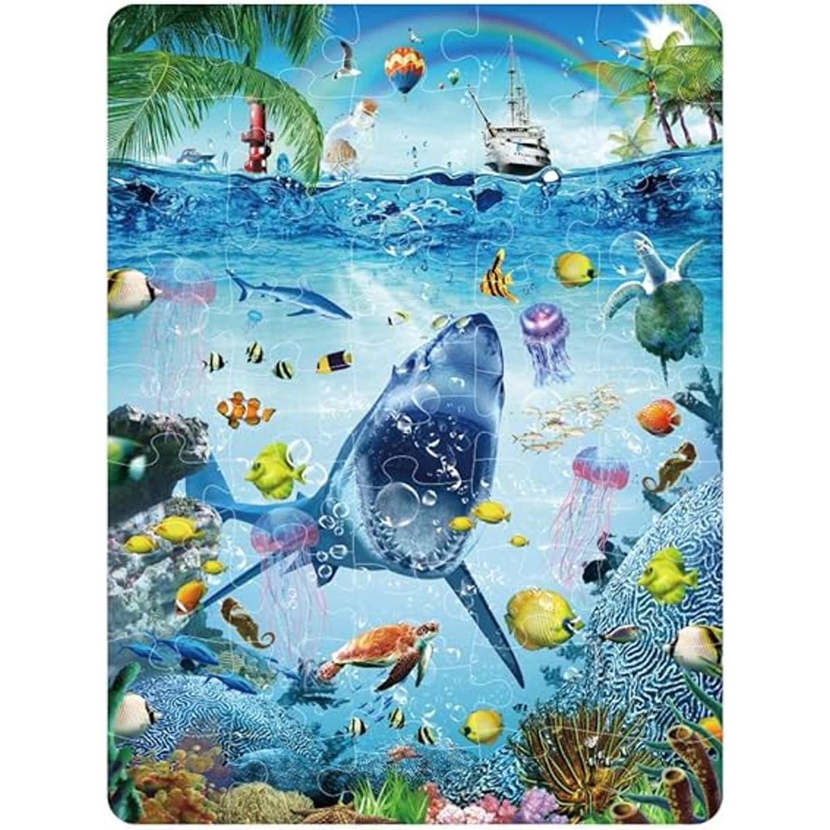 MINIWHALE Rompecabezas para niños de 4 a 8 años diseño de