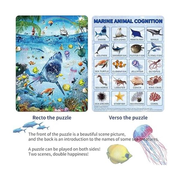MINIWHALE Rompecabezas para niños de 4 a 8 años diseño de_4