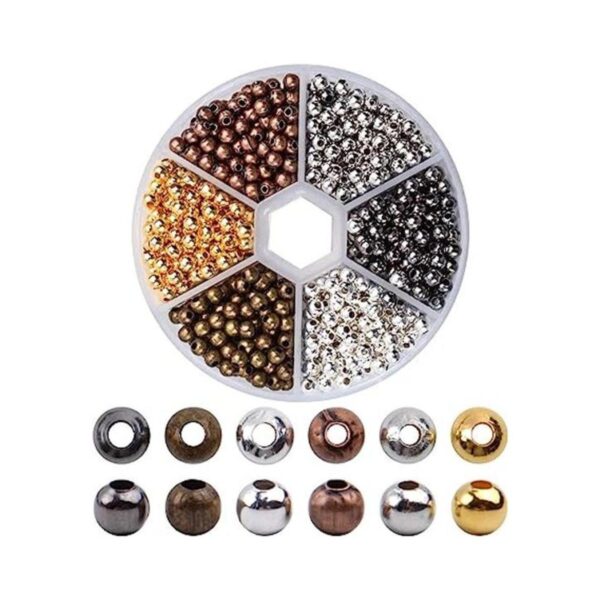 Cuentas espaciadoras de metal de 4.23 oz alrededor de