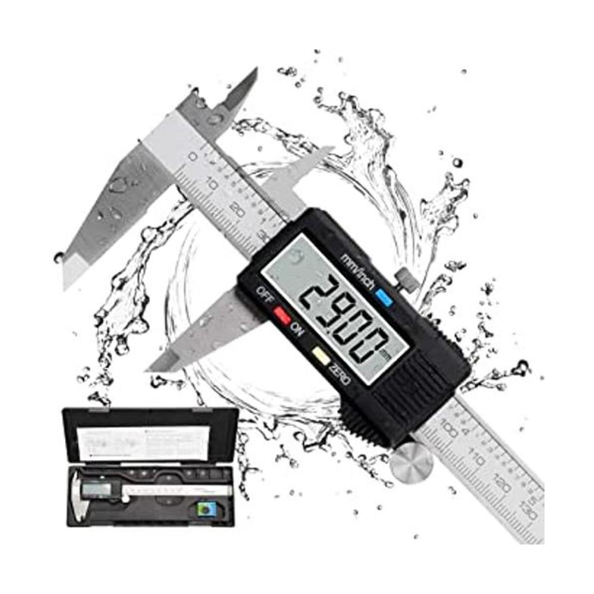 Qfun Vernier Herramienta de medición digital de acero
