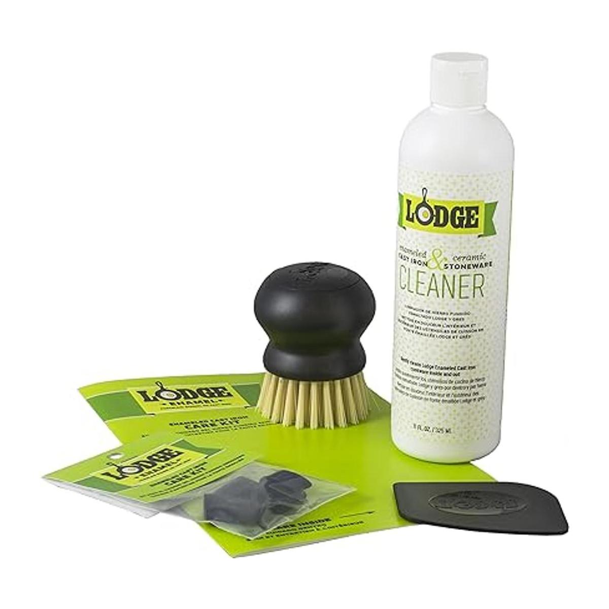 Lodge Kit de cuidado de hierro fundido esmaltado y gres