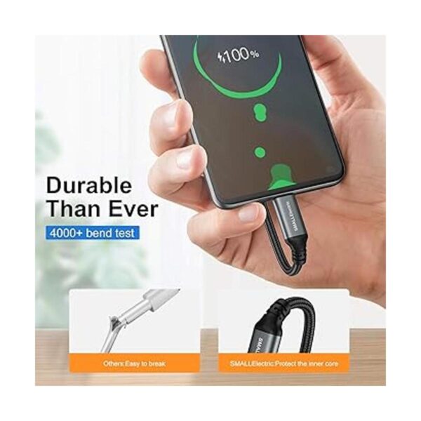 Cable USB tipo C paquete con 5 unidades 6 pies carga_2