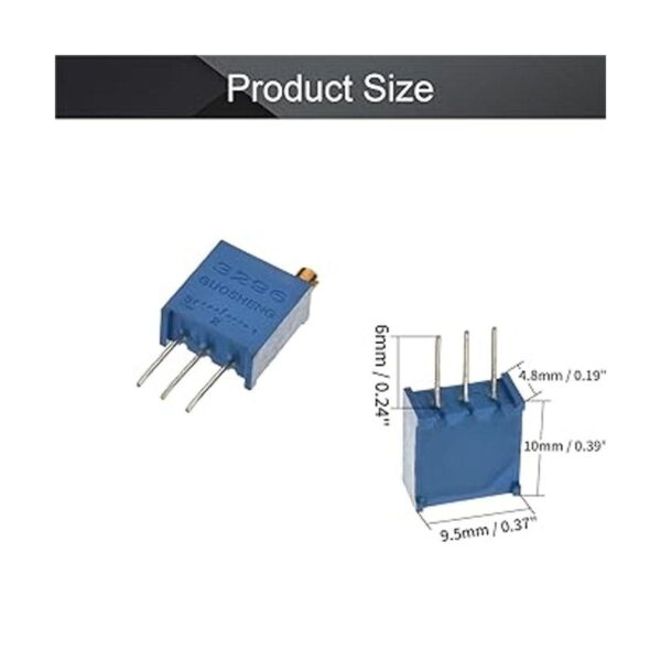 Fielect Kit de potenciómetro de 3 pines para cortadora de_2