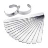 Pulsera de 16 piezas de acero inoxidable en blanco