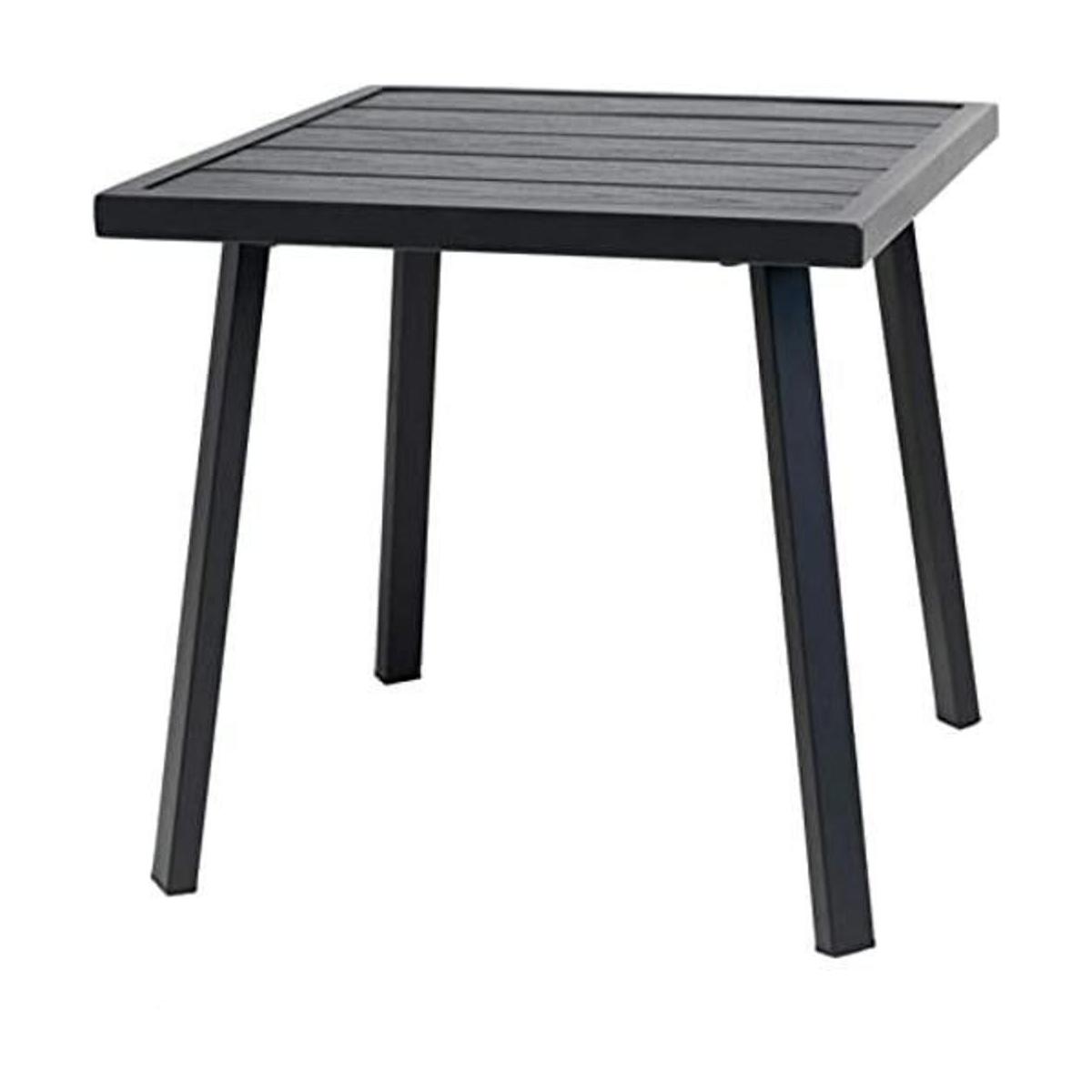 CHopetree Mesa auxiliar pequeña de metal para exteriores