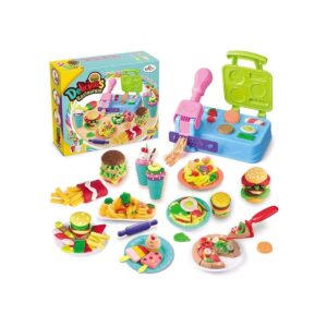 Playdough Juego de cocina incluye hamburguesa pastas y_1