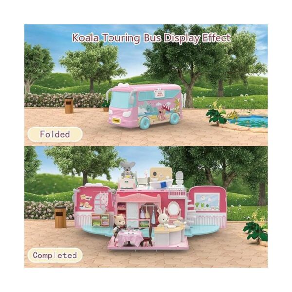 Mitcien Juego de casa de muñecas kit de juguete portátil
