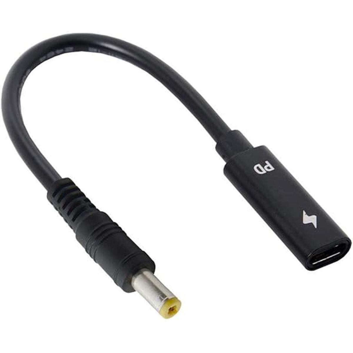 Cable de carga tipo C USBC hembra a DCRectángulo para