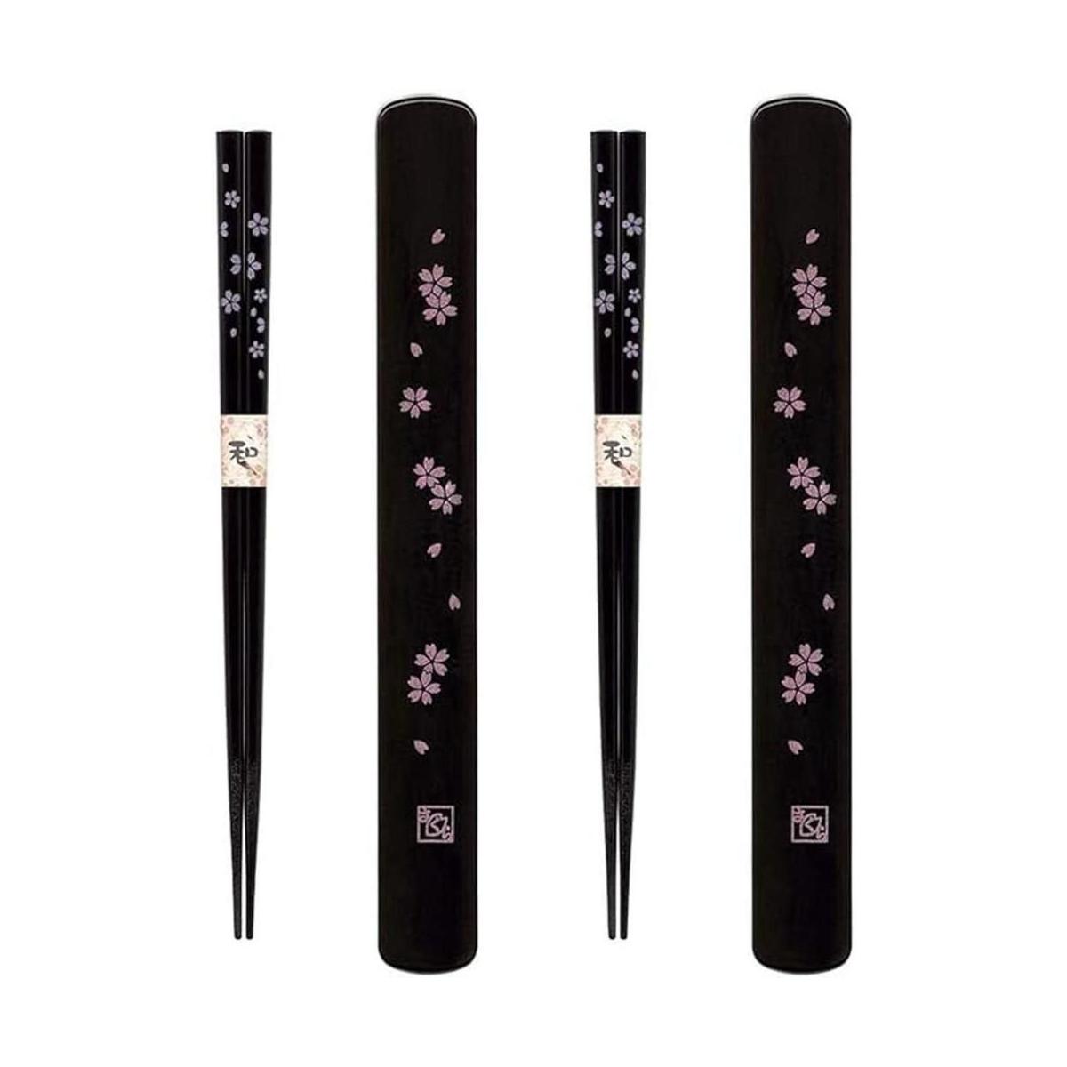 JapanBargain 3643 palillos portátiles con funda