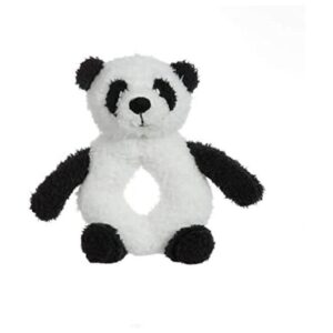 Apricot Lamb Baby Lovey Panda Sonajero de anillo suave_1