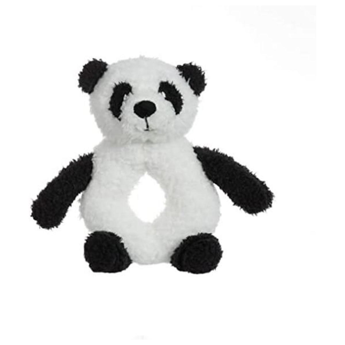 Apricot Lamb Baby Lovey Panda Sonajero de anillo suave