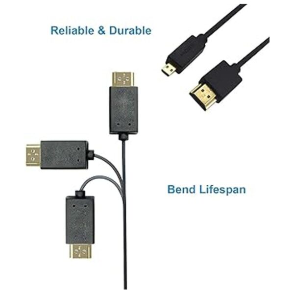 Duttek Cable HDMI a micro HDMI ultrafino y flexible_4