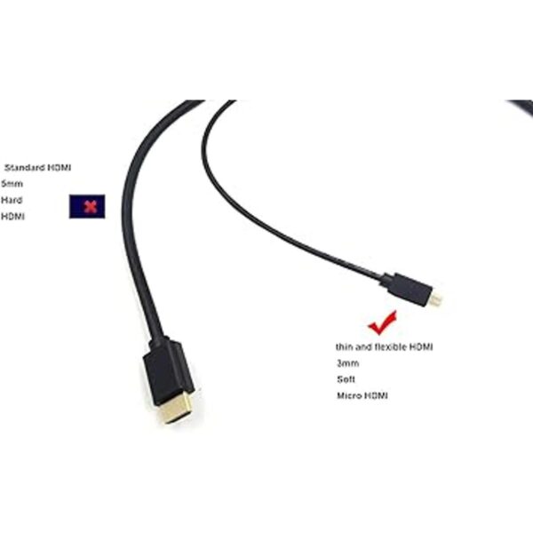 Duttek Cable HDMI a micro HDMI ultrafino y flexible_6