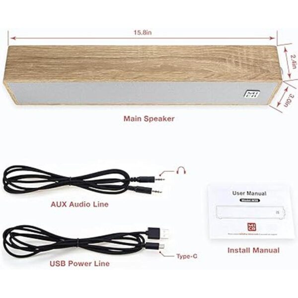 MICA Altavoces para computadora barra de sonido con_2