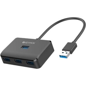 KEYMOX Hub USB 3.0 de 4 puertos concentrador USB de datos_1