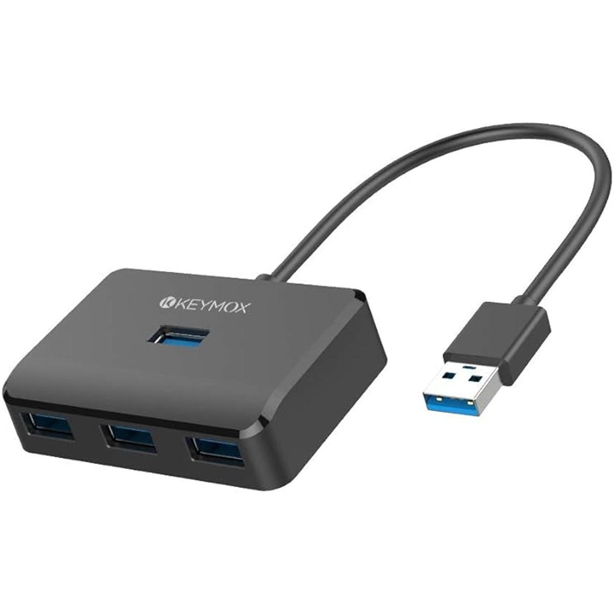 KEYMOX Hub USB 3.0 de 4 puertos concentrador USB de datos