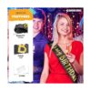 CORRURE Banda con purpurina para hombres y mujeres con_4