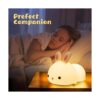 Luz de noche LED para niños portátil de conejito de_4