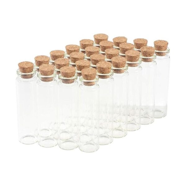 Magic Season Botellas de vidrio decorativas 24 piezas con_1