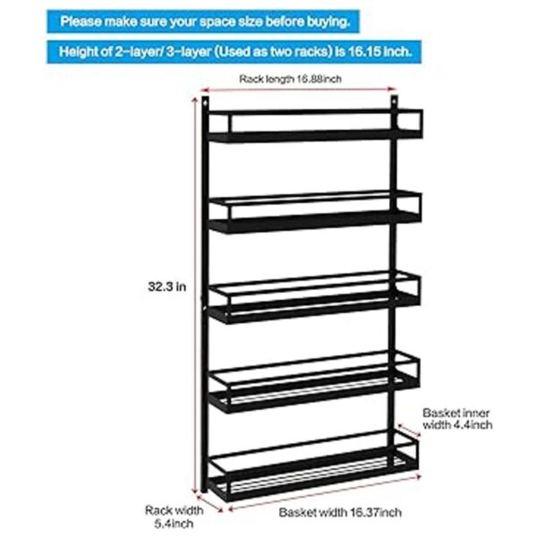 Organizador de especias Xcosrack para colocar en la pared