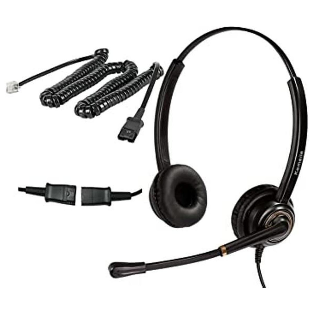 Auriculares profesionales de centro de llamadas binaurales