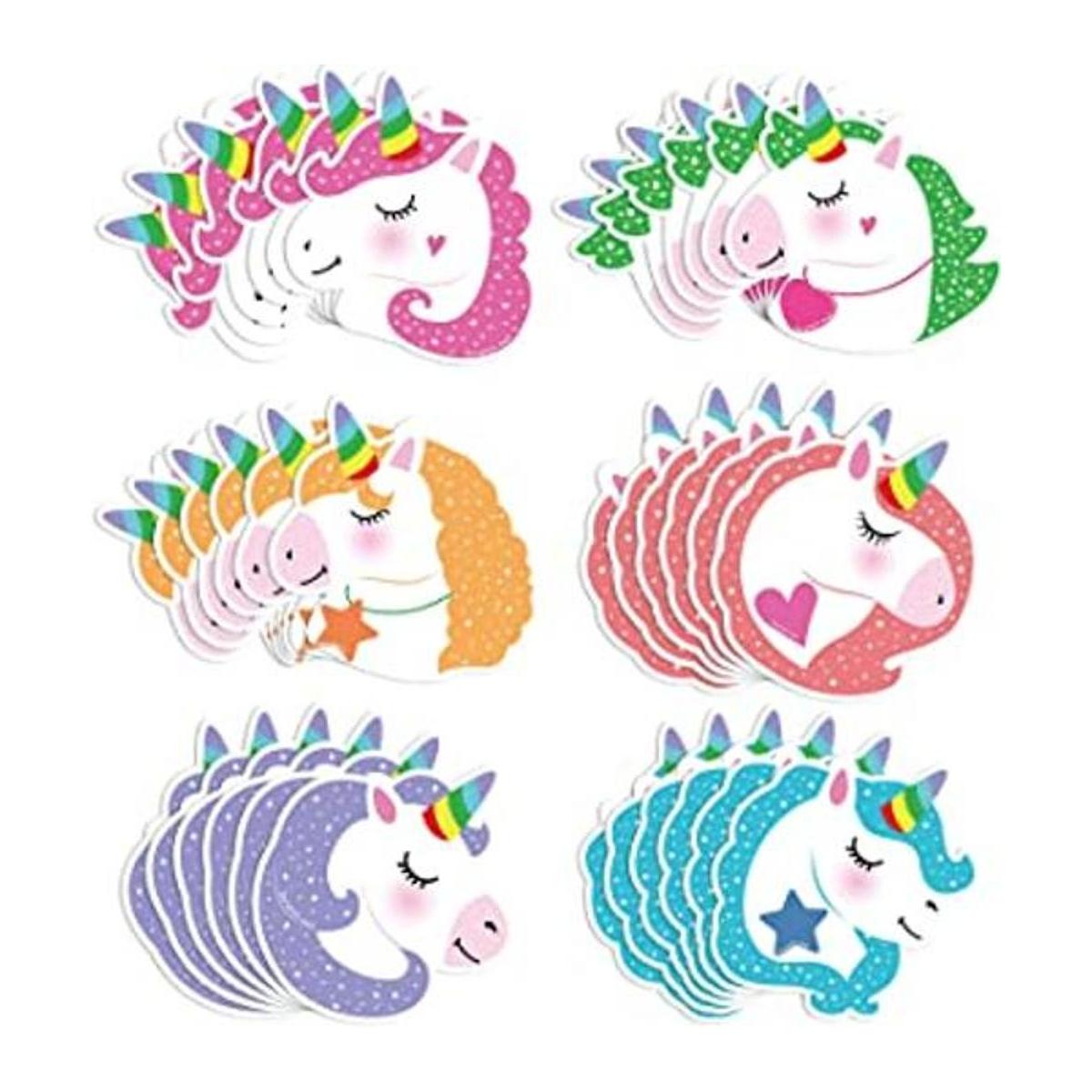 36 tarjetas de regalo de unicornio para el día de San