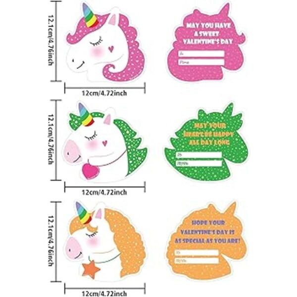 36 tarjetas de regalo de unicornio para el día de San_2