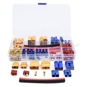 FPVKing 102pcs XT60 XT90 EC3 EC5 TPlug Deans