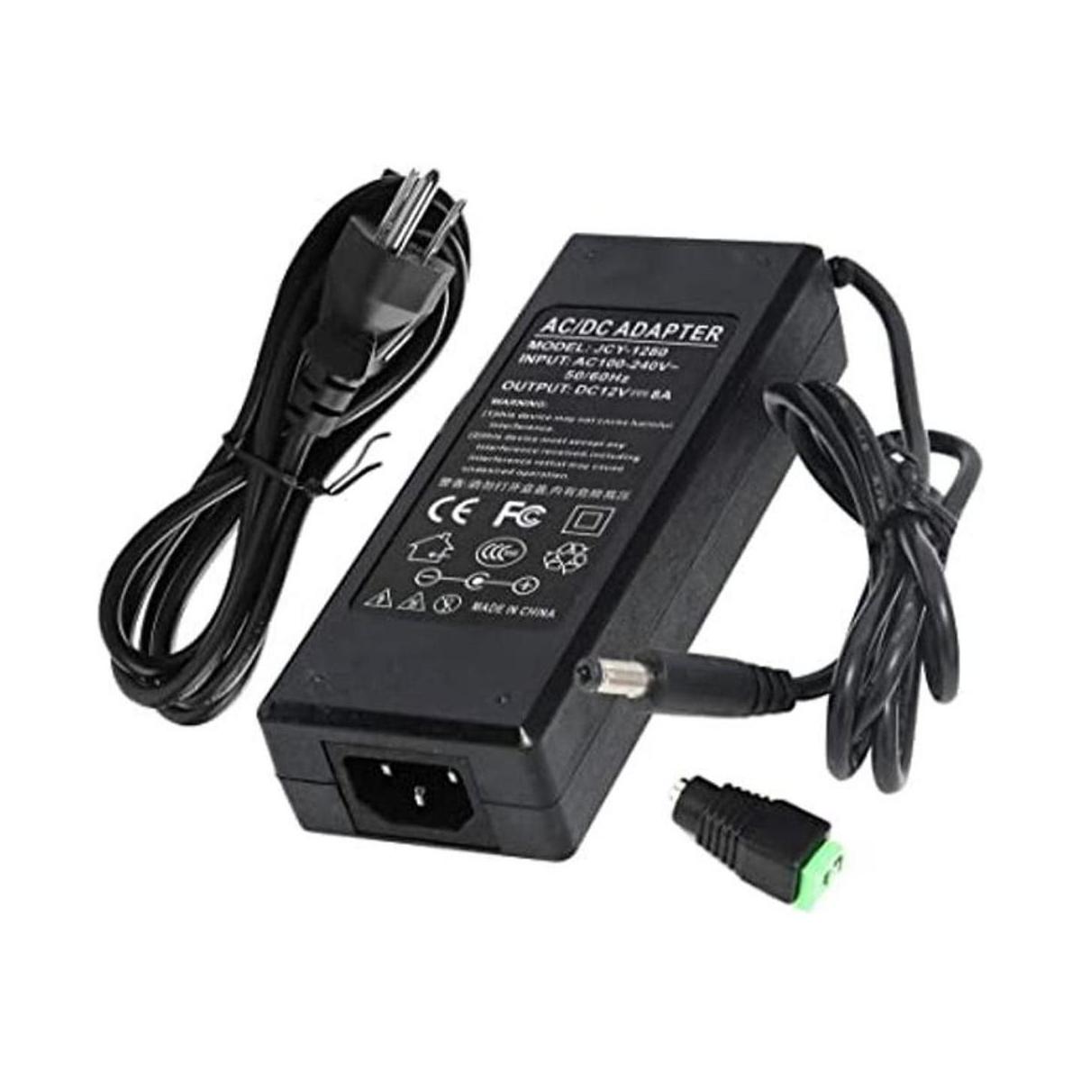 IEIK 12V 8A 96W Adaptador de fuente de alimentación AC a