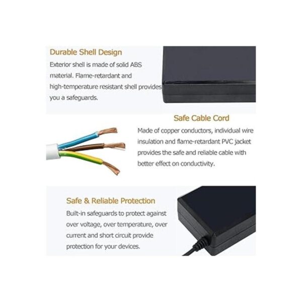 IEIK 12V 8A 96W Adaptador de fuente de alimentación AC a_3