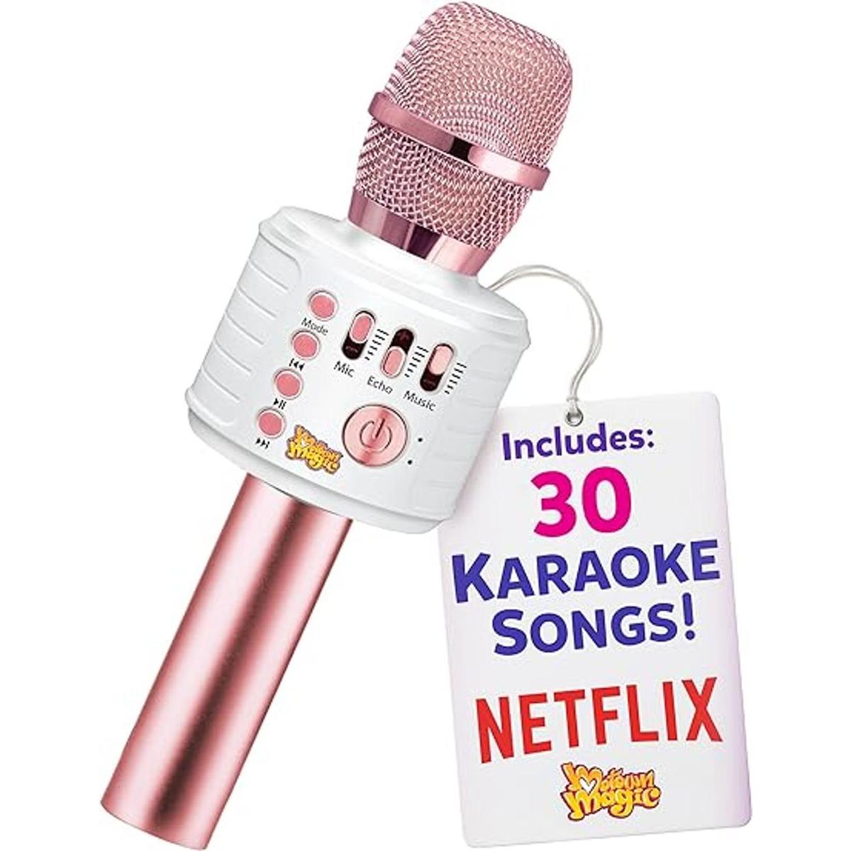 Move2Play Micrófono de karaoke Bluetooth con 30 canciones