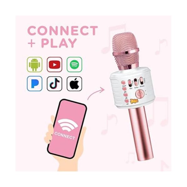 Move2Play Micrófono de karaoke Bluetooth con 30 canciones_3