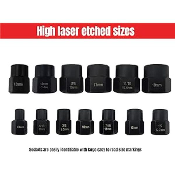NORTOOLS Juego de 13 herramientas de rosca extractores de_2
