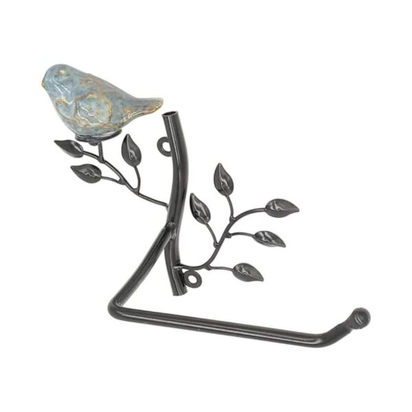 OwlGift Soporte de papel higiénico de metal montado en la_1