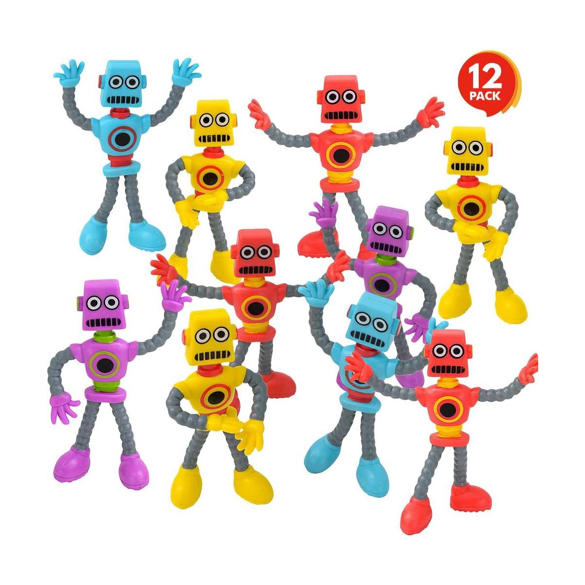 ArtCreativity Figuras de robot flexibles juego de 12